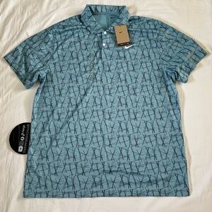 Nike Men's Victory+ Golf Polo FQ1134-464 Blue Men's Size XL
